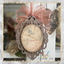 Load image into Gallery viewer, RESERVED for BA Sweet Mother and Child Handcrafted Ornament Frame by My Victorian Heart