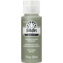 Load image into Gallery viewer, FolkArt acrylic paint bottle in mossy meadow color on a white background