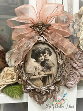 Load image into Gallery viewer, RESERVED for BA Sweet Mother and Child Handcrafted Ornament Frame by My Victorian Heart