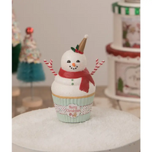 Load image into Gallery viewer, Mr. Snow Cupcake Container by Bethany Lowe Designs, Christmas Decor