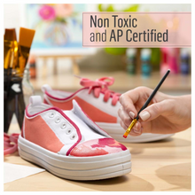 Load image into Gallery viewer, Person painting a shoe with a brush, with 'Non Toxic and AP Certified' text above.