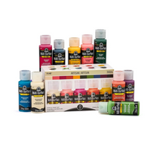 Load image into Gallery viewer, Assorted bottles of Multi-Surface paint on a white background