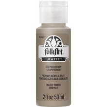 Load image into Gallery viewer, FolkArt acrylic paint bottle in mushroom color on a white background