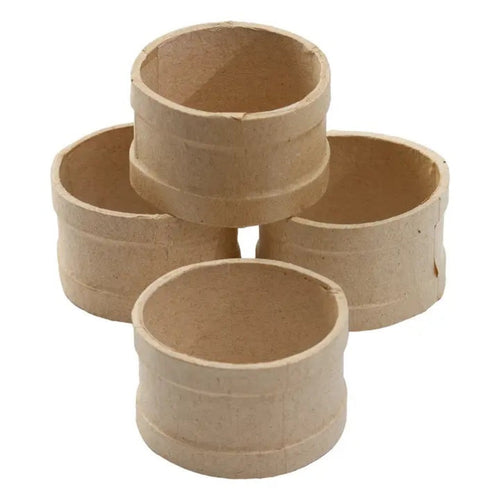 Round Paper Mache Napkin Rings