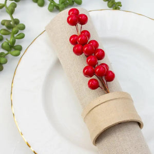 Round Paper Mache Napkin Rings