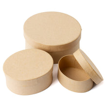 Load image into Gallery viewer, Paper Mache Nested Oval Box Set