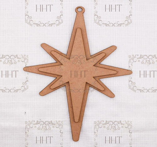 Handcrafted Holiday Traditions MDF Bethlehem Star, 0055