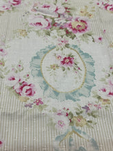 Load image into Gallery viewer, Shabby Cotton Voile Roses and Garlands Fabric with Swiss Dots
