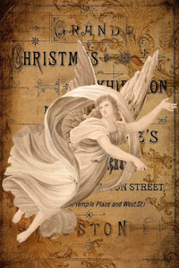 Old World Christmas Angel Rice Paper by Reba Rose Creations