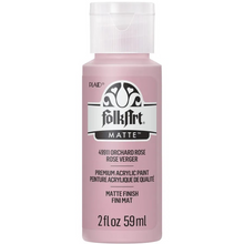 Load image into Gallery viewer, FolkArt acrylic paint bottle in Orchard Rose on a white background