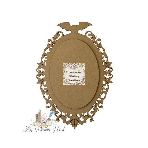 Handcrafted Holiday Traditions MDF Oval Bat Plaque