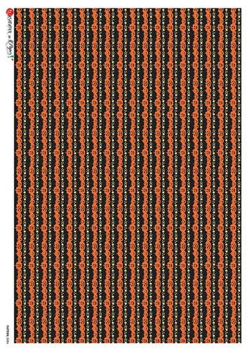 Pattern 0084 by Paper Designs Washipaper, Pumpkin Stripes