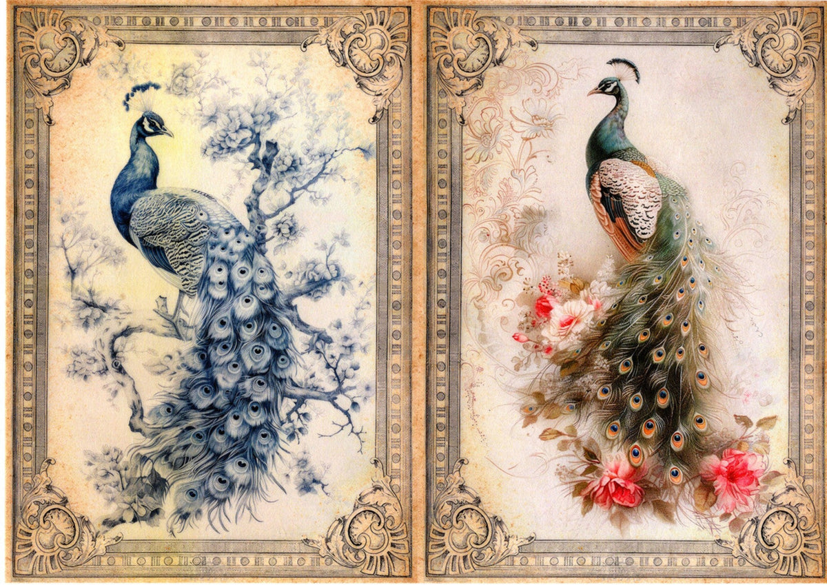 Vintage Birds Rice Paper Kit by Paper Designs Washipaper – My Victorian ...