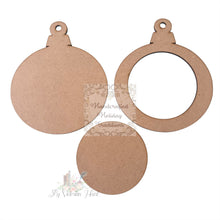 Load image into Gallery viewer, Handcrafted Holiday Traditions MDF Round Ornament Frame