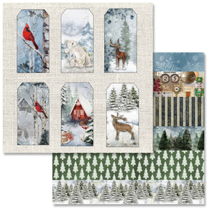 Cozy Winter Mini Scrapbook Set by Decoupage Queen, 6" x 6" 12