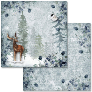 Cozy Winter Mini Scrapbook Set by Decoupage Queen, 6" x 6" 8