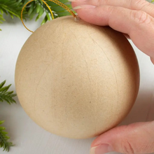 Load image into Gallery viewer, Paper Mache Ball Ornament