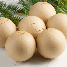 Load image into Gallery viewer, Paper Mache Ball Ornament