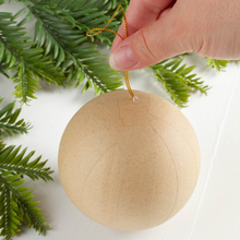 Load image into Gallery viewer, Paper Mache Ball Ornament