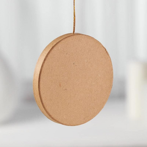 Paper Mache Blank Round Circle Ornament