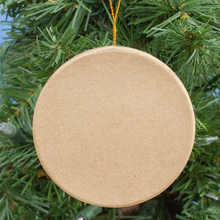 Load image into Gallery viewer, Paper Mache Blank Round Circle Ornament