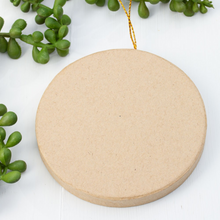 Load image into Gallery viewer, Paper Mache Blank Round Circle Ornament