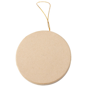 Paper Mache Blank Round Circle Ornament