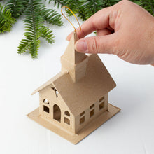 Load image into Gallery viewer, Paper Mache Church Ornament