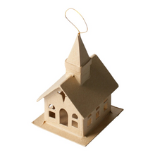 Load image into Gallery viewer, Paper Mache Church Ornament
