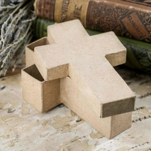 Load image into Gallery viewer, Paper Mache Cross Box