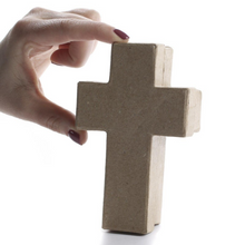Load image into Gallery viewer, Paper Mache Cross Box