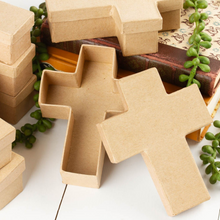 Load image into Gallery viewer, Paper Mache Cross Box