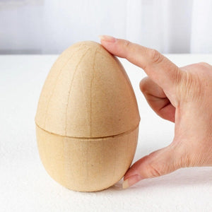 Fillable Flat Bottom Paper Mache Egg