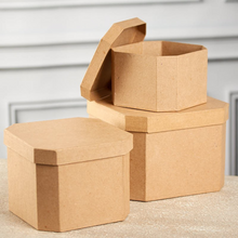 Load image into Gallery viewer, Paper Mache French Corner Square Box Set