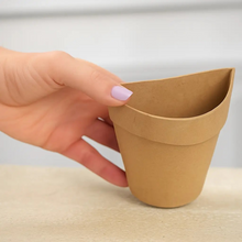 Load image into Gallery viewer, Paper Mache Half Flower Pot