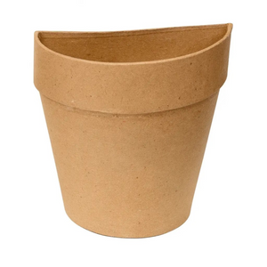 Paper Mache Half Flower Pot