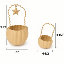 Load image into Gallery viewer, Paper Mache Pumpkin Baskets