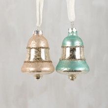 Load image into Gallery viewer, Pastel Bell Glass Ornament Set