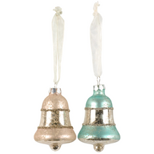 Load image into Gallery viewer, Pastel Bell Glass Ornament Set