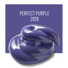 Load image into Gallery viewer, Purple color swatch with the text 'Perfect Purple 2929' on a purple background