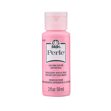 Load image into Gallery viewer, Pink acrylic paint bottle with 'FolkArt Perle' branding on a white background