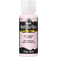 Load image into Gallery viewer, Bottle of FolkArt Multi-Surface Satin acrylic paint in Pink Quartz on a white background