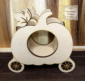 Handcrafted Holiday Traditions MDF Pumpkin Chariot Kit