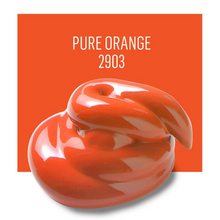 Load image into Gallery viewer, Red swirled substance with 'PURE ORANGE 2903' text on an orange background