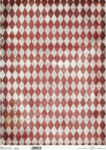 Red Harlequin Rice Paper by ITD Collection