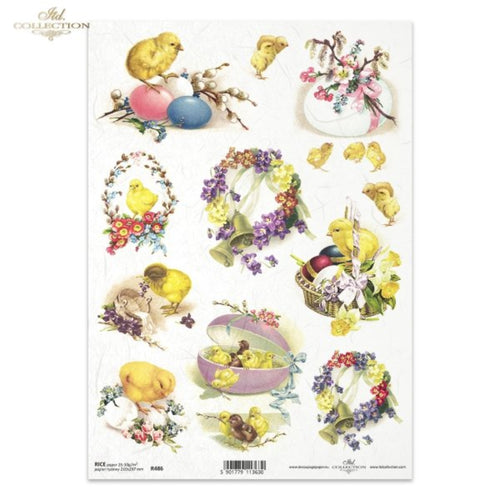 Cutest Easter Chicks Rice Paper by ITD Collection