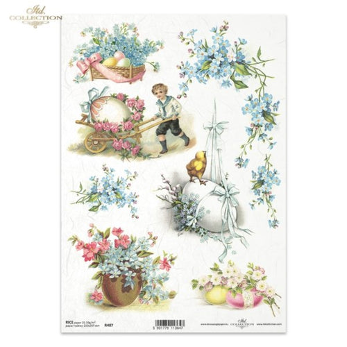 Vintage Easter Rice Paper by ITD Collection