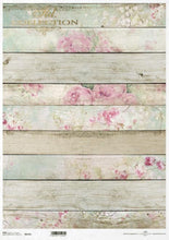 Load image into Gallery viewer, Shabby Wood Roses Rice Paper by ITD Collection