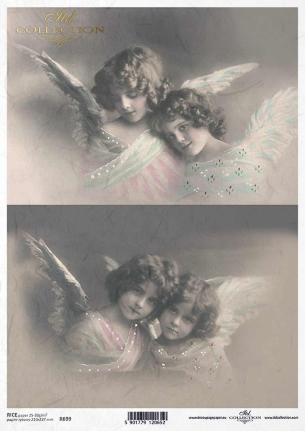 Sweet Victorian Angels Rice Paper by ITD Collection, R0699, A4 – My ...