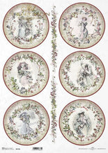 Load image into Gallery viewer, Victorian Christmas Ornaments Rice Paper by ITD Collection